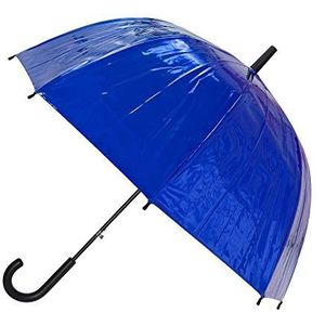 Paraplu voor dames, automatische opening, zilverkleurige metalen paraplu, zilver., Normaal, zilver