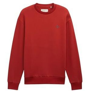 TOM TAILOR Denim Sweatshirt voor heren, 14302 - Velvet Red, XS