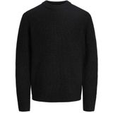 Jack & Jones - JORBLEECKER KNIT CREW NECK BF - Gebreide Trui - Zwart
