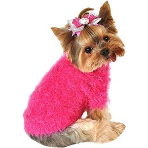 Hip Doggie Angora Blossom Sweater, M