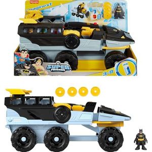 Fisher-Price Imaginext DC Super Friends Batman Speelgoed Transformerende Bat-Tank met Licht Geluiden Figuur & Projectielen voor Kinderen vanaf 3 jaar, HVY04