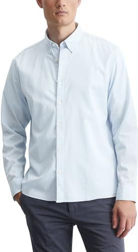 Overhemd - Effen - Katoen - Lange Mouw - Regular Fit