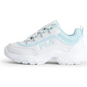 FILA Strada Logo Kids sneakers, wit-blauw glow, 34 EU, White Blue Glow, 34 EU