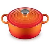 Le Creuset - Signature - Braadpan - Oranjerood - Gietijzer - Ø 18 cm