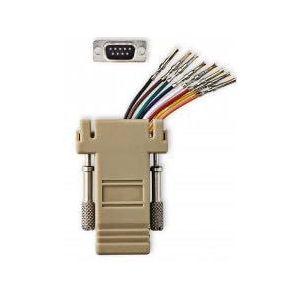 Nedis Seriële Adapter | Adapter | D-SUB 9-pins Vrouwelijk | RJ45 Socket | Vernikkeld | Ivoor | Box