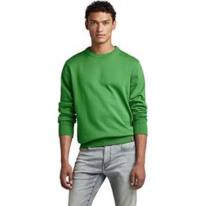 G-STAR RAW Heren Essential Performance Knit Pullover Sweater, groen (Jolly Green D327-D608), XXL, Groen (Jolly Green D327-D608), XXL