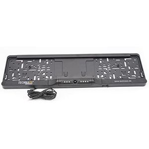 Technaxx Draadloze achteruitrijcamera voor de auto in de kentekenplaathouder TX-170 - 4,3" TFT-LCD-monitor, IR-led voor nachtzicht tot 2 m, instelbare camera-uitlijning 114° gezichtsveld 135°