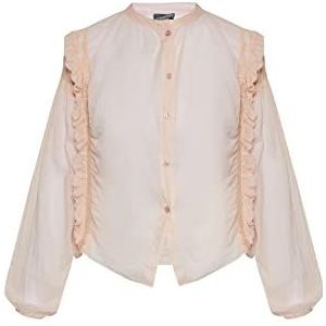 DreiMaster Vintage Dames katoenen blouse, roze, S, roze, S