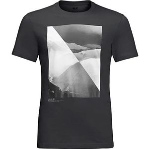 Jack Wolfskin Nature Relief T-shirt voor heren, zwart, XL