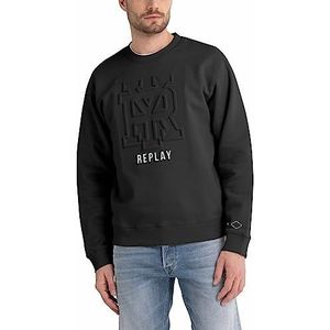 Replay Sweatshirt voor heren, Zwart 098, S