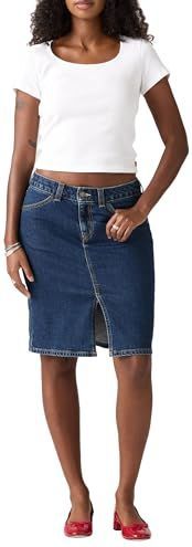 Spijkerrok - Longer Days - Blauw - Katoen - Normale Pasvorm