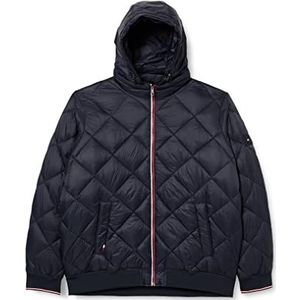 Tommy Hilfiger Heren Bt-Diamond gewatteerde capuchon jas-B gewatteerd, Desert Sky, 5XL, woestijn hemel, 5XL