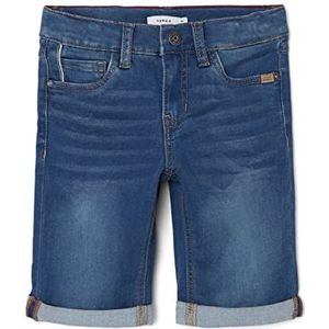 NAME IT Jongen jeansshort slim fit, blauw (medium blue denim), 92 cm