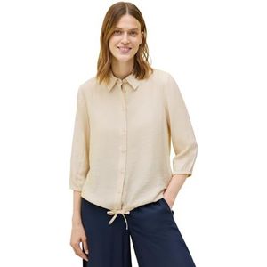 Cecil - Overhemdblouse - Beige - Dames - 3/4 Mouwen