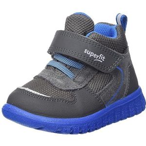 Superfit Jungen Sport7 Mini Sneaker, Grijs Blauw 2000, 2 UK Narrow