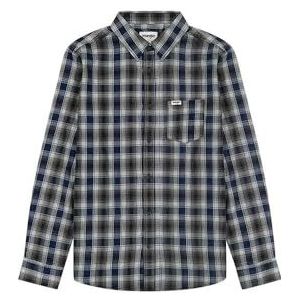 Wrangler Heren 1 x indigo shirt, marineblauw, S, marineblauw, S