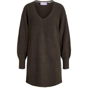 JACK & JONES Jxeffie Diverse V-hals Jurk Knit Sn, Brakken, XL
