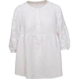 Seidensticker Dames Regular Fit driekwart mouw Blouse, wit, 36, wit, 36