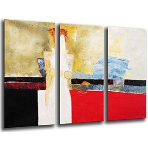 MULTI Wood Printings Art Print Box Framed Picture Wall Hanging - (Total Size: 97 x 62 cm), Abstract Art Picture - Framed And Ready To Hang - ref. 26167