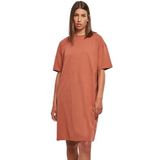 Urban Classics Gespleten T-shirtjurk oversize vrouw Organic (GT), terracotta, 3XL