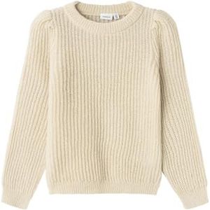 NAME IT - Nkfnajamaj - Gebreide Trui - Zand - Voor Meisjes