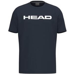 HEAD - Club - Tennisshirt - Navy - Katoen/Polyester/Elastaan