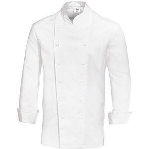 BP 1516-130 heren kookjas van puur katoen wit, maat XS