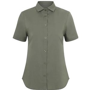 VELILLA 405018S stretch shirt met korte mouwen voor dames, lichtgroen, maat XL, licht olijfgroen, XL