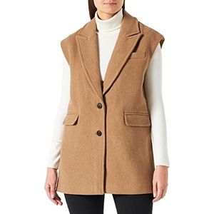 VERO MODA Vmedna Waistcoat Boos vest voor dames, Tigers Eye/Detail: solid, S