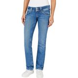 Pepe Jeans Slim Fit Lage Taille Jeans Blauw Vrouw