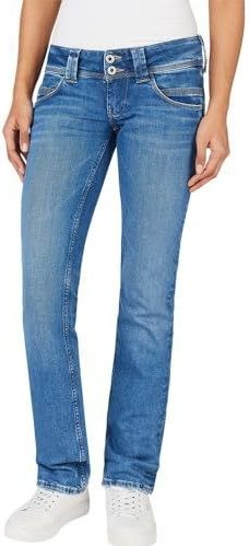 Pepe Jeans Slim Fit Lage Taille Jeans Blauw Vrouw