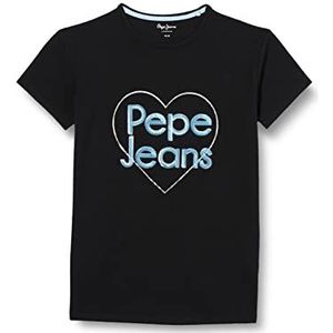 Pepe Jeans Harriet T-shirt voor meisjes, Zwart (zwart), 4 jaar