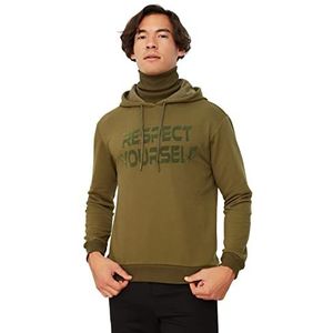 TRENDYOL MAN Sweatshirt - Marineblauw - Regular, kaki, S