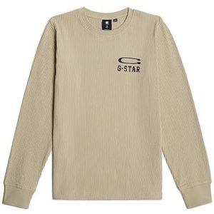 G-STAR Jongens Tweeter Ls T-shirt, beige (Westpoint Khaki D25871-01-c531), 6 Jaar