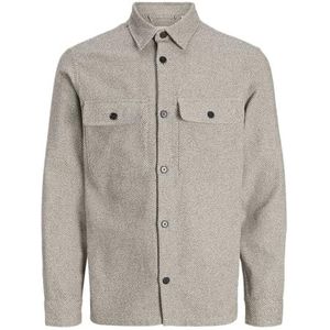 Jprrayle Melange Solid L/S Overshi Pls - Plus Size, groen, 3XL