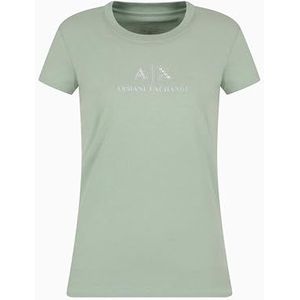 Armani Exchange Arte Sella, glanzend logo, regular fit, groen, XL, sage, XL