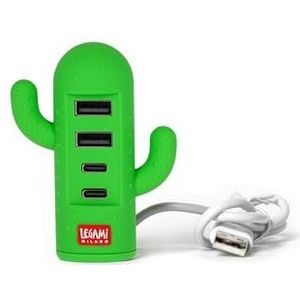 Legami - Mini-USB-hub met 4 poorten, compatibel met USB 1.0/1.1/2.0, Windows 2000/XP/7/8/10, MacOS vanaf 8,5, Linux Kernel vanaf 2,4