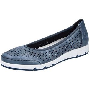 Rieker Dames L3065 Ballerina, blauw, 36 EU, blauw, 36 EU