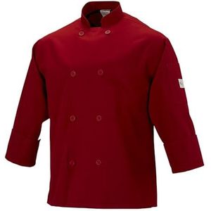 Mercer Culinary M60010RDL Millennia Herenjas met traditionele knopen, groot, rood