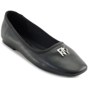 DKNY Dames Daine Ballet Flat, Zwart, 35,5 EU, zwart, 35.5 EU