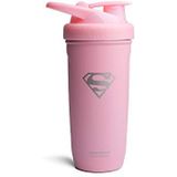 Smartshake Justice League Reforce Shaker Fles 900 ml, DC Comics roestvrij staal proteïne shaker waterfles, lekvrije watershakerbeker, supplementshaker voor sport en sportschool, BPA-vrij, Supergirl