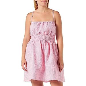 Koton Voluminous Gimped Strappy Mini-jurk voor dames, Rose Stripe (05m), 40