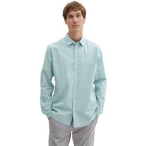TOM TAILOR - 30463 - Overhemd - Dusty Mint - Katoen met Hoog Stretchaandeel