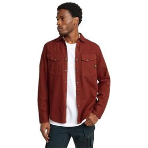 Dakota Slim Shirt met lange mouwen, rood (Dry Red Gd D25223-d454-b782), S
