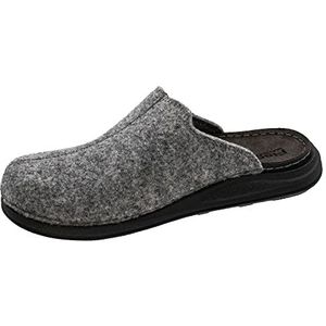 Fischer Merkschoen voor heren, slippers, pantoletten, grijs 666, 46 EU