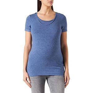 Noppies Maternity dames top korte mouwen Hope T-shirt, grijs blauw P910, XL