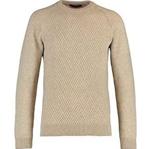 Trendyol Heren ronde hals effen slanke trui sweatshirt, beige, XS, Beige, XS