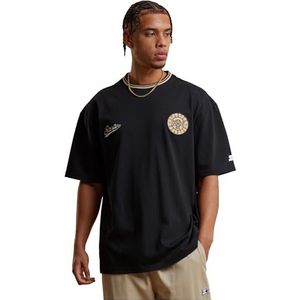 Starter - Black Label - Oversized Heavy College T-shirt - Zwart - Korte Mouwen