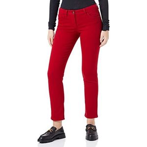 GERRY WEBER Edition Dames Best4me Slimfit Jeans, Red Salsa, 38