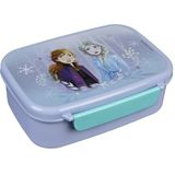 Scooli - Disney Frozen broodtrommel - met uitneembaar inzetstuk - kleuterschool broodtrommel - sandwichbox school - broodtrommel van kunststof BPA-vrij